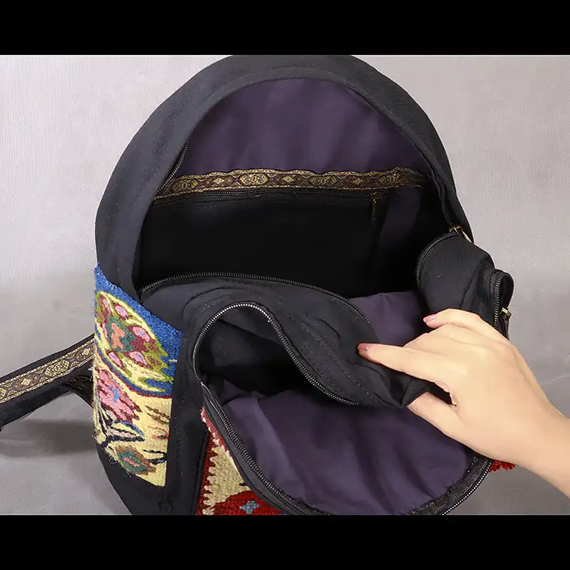 کوله پشتی گلیمی مدل ژینا کد BK21 - تصویر 4