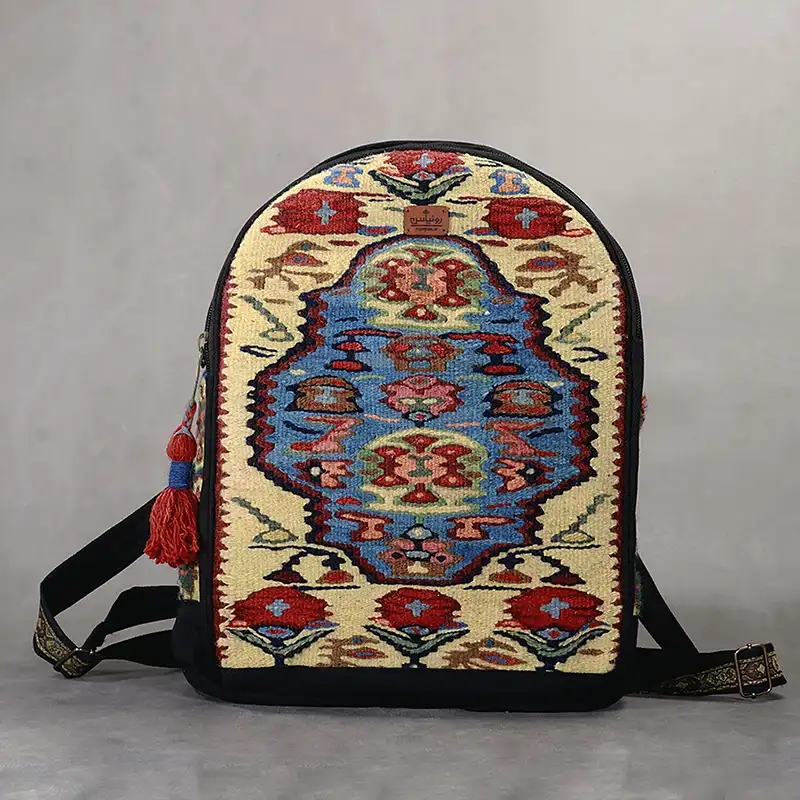 کوله پشتی گلیمی مدل ژینا کد BK21 - تصویر 2