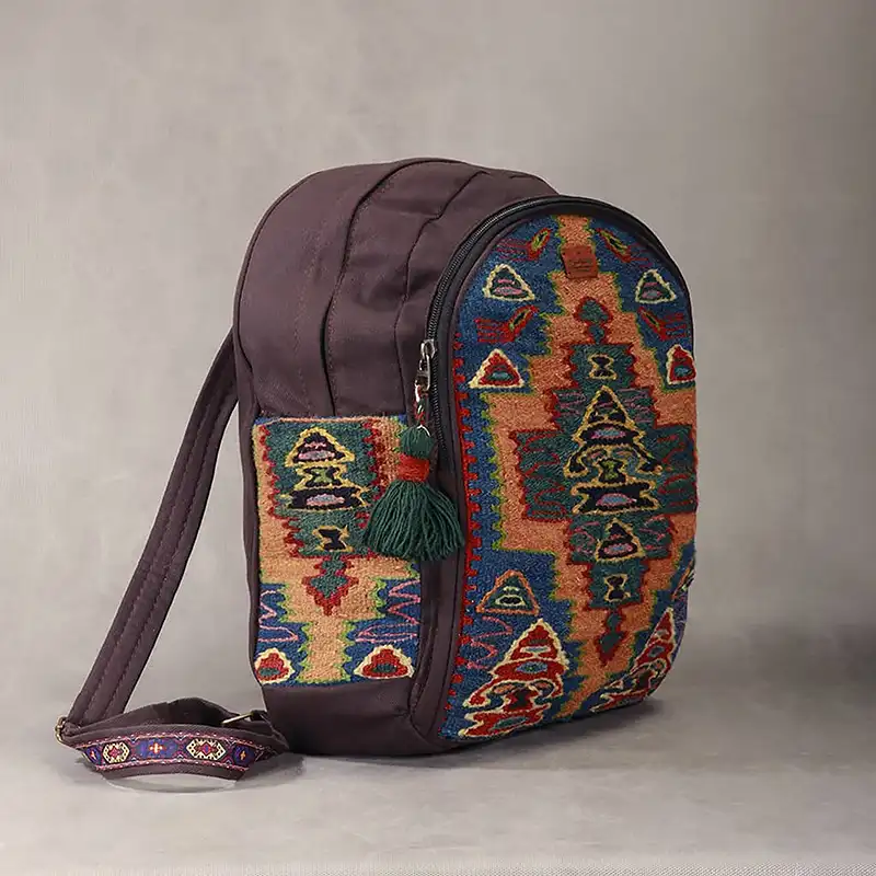 کوله پشتی گلیمی مدل ژینا کد BK21 - تصویر 6